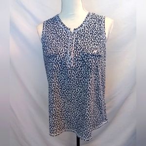 LIZ CLAIBORNE Animal Print Fitted Tank Top 3